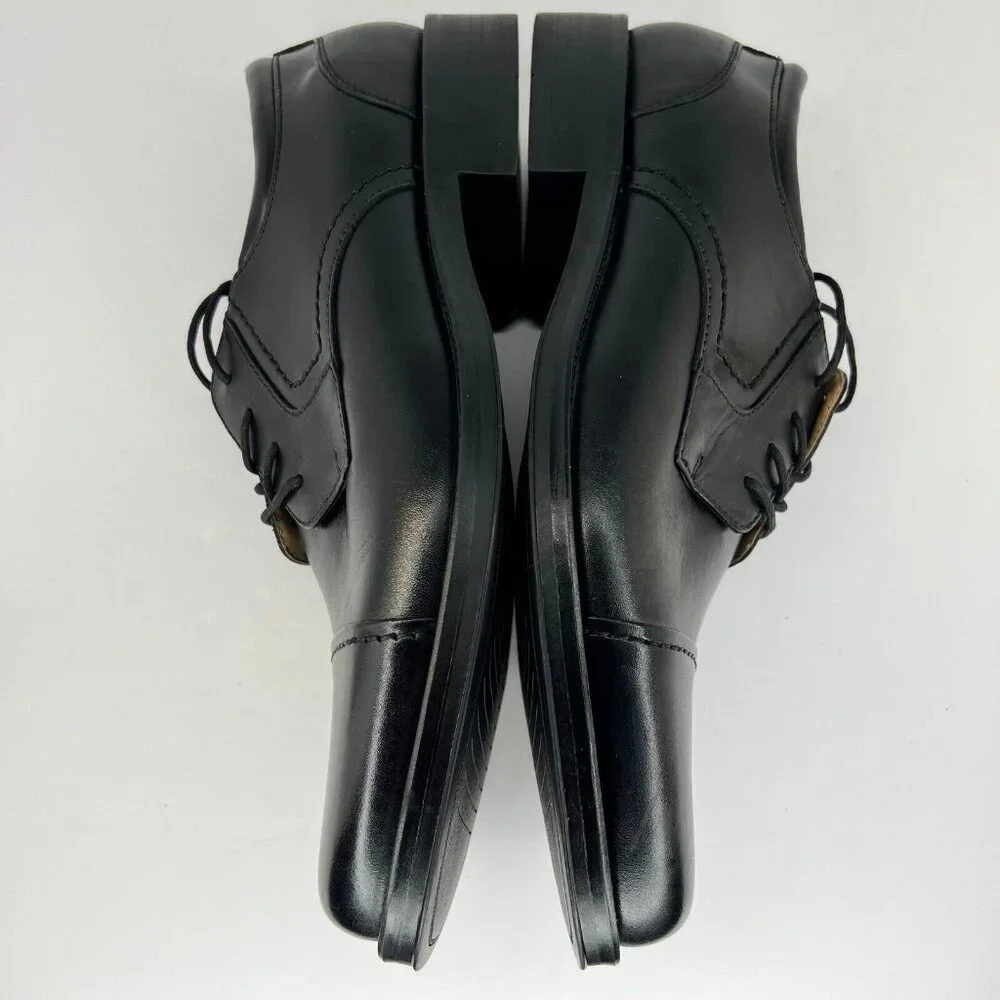 Chaps Mens 96-26844 Black Belmont Cap Toe Leather Oxford Size 13 M Dress Shoes